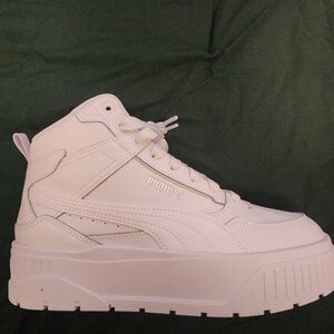 Puma Women's Cream High-Top Sneakers